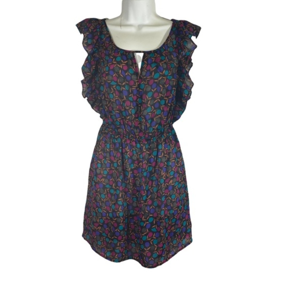 Maple Butterfly Sleeve Floral Print Anthropologie Blouson Dress Size‎ Small